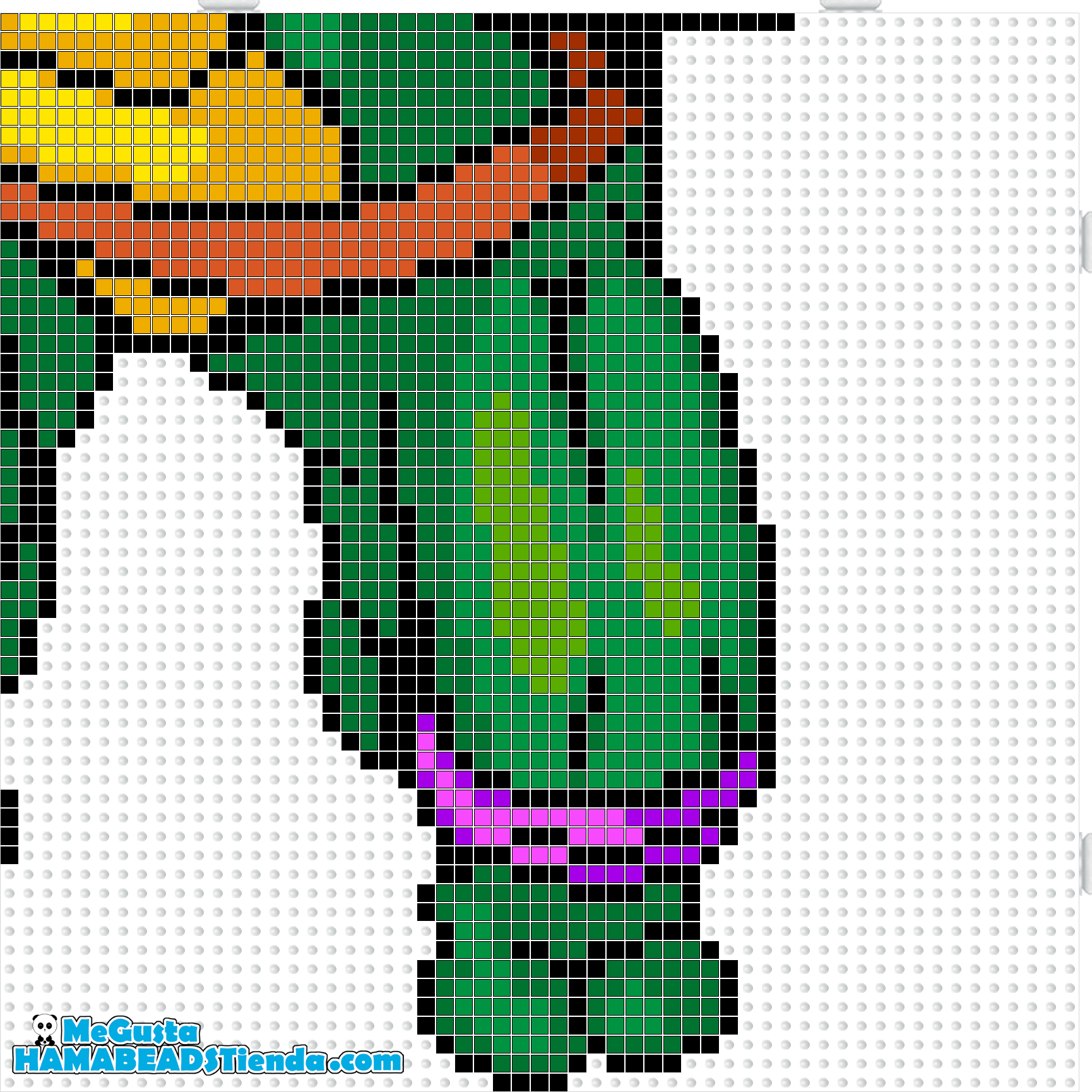 plantilla hama beads mini donatello 5
